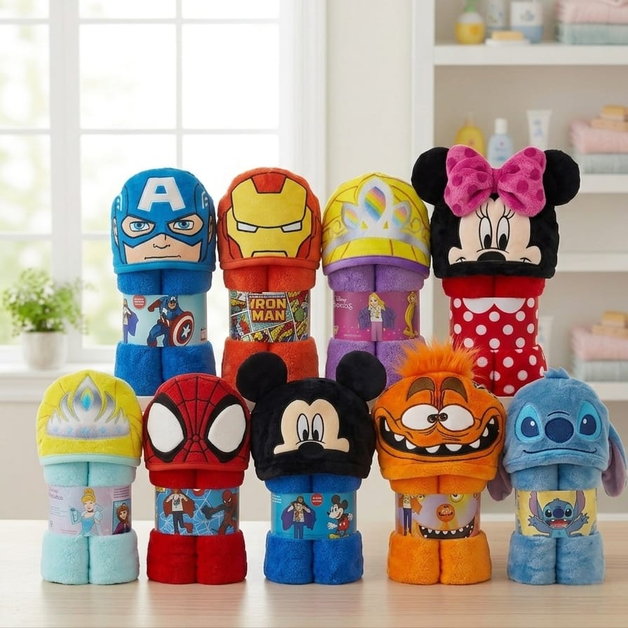 Manta con Capucha Diseño Infantil