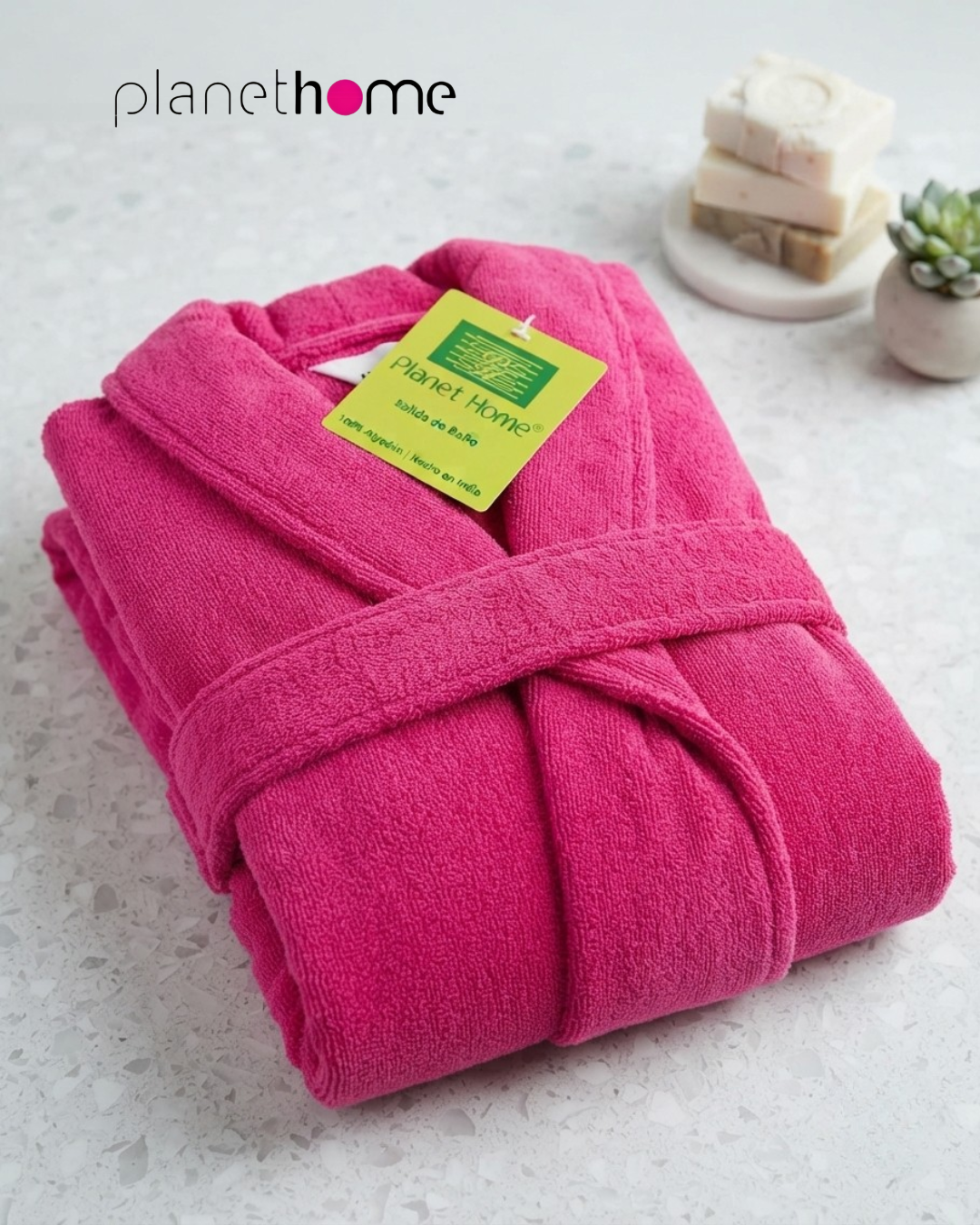 Bata de Baño PH 100% Algodón Súper Absorbente — imagen 3