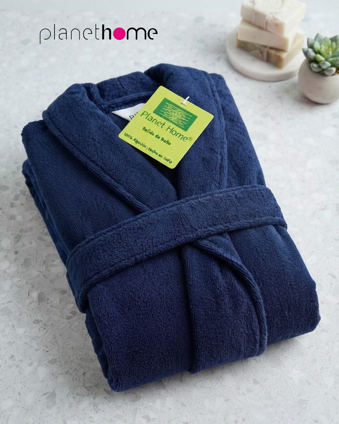 Bata de Baño PH 100% Algodón Súper Absorbente — imagen 4