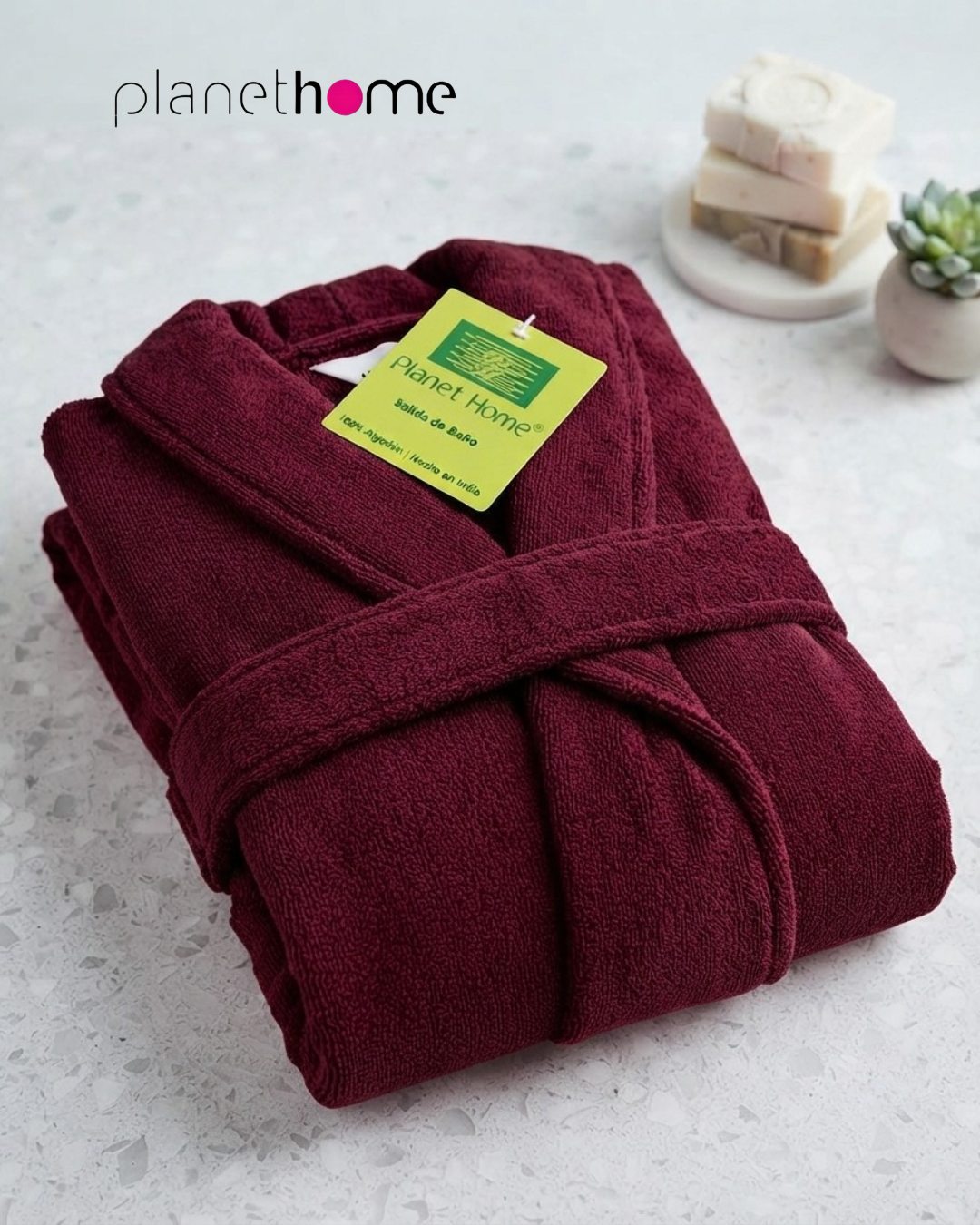 Bata de Baño PH 100% Algodón Súper Absorbente — imagen 5