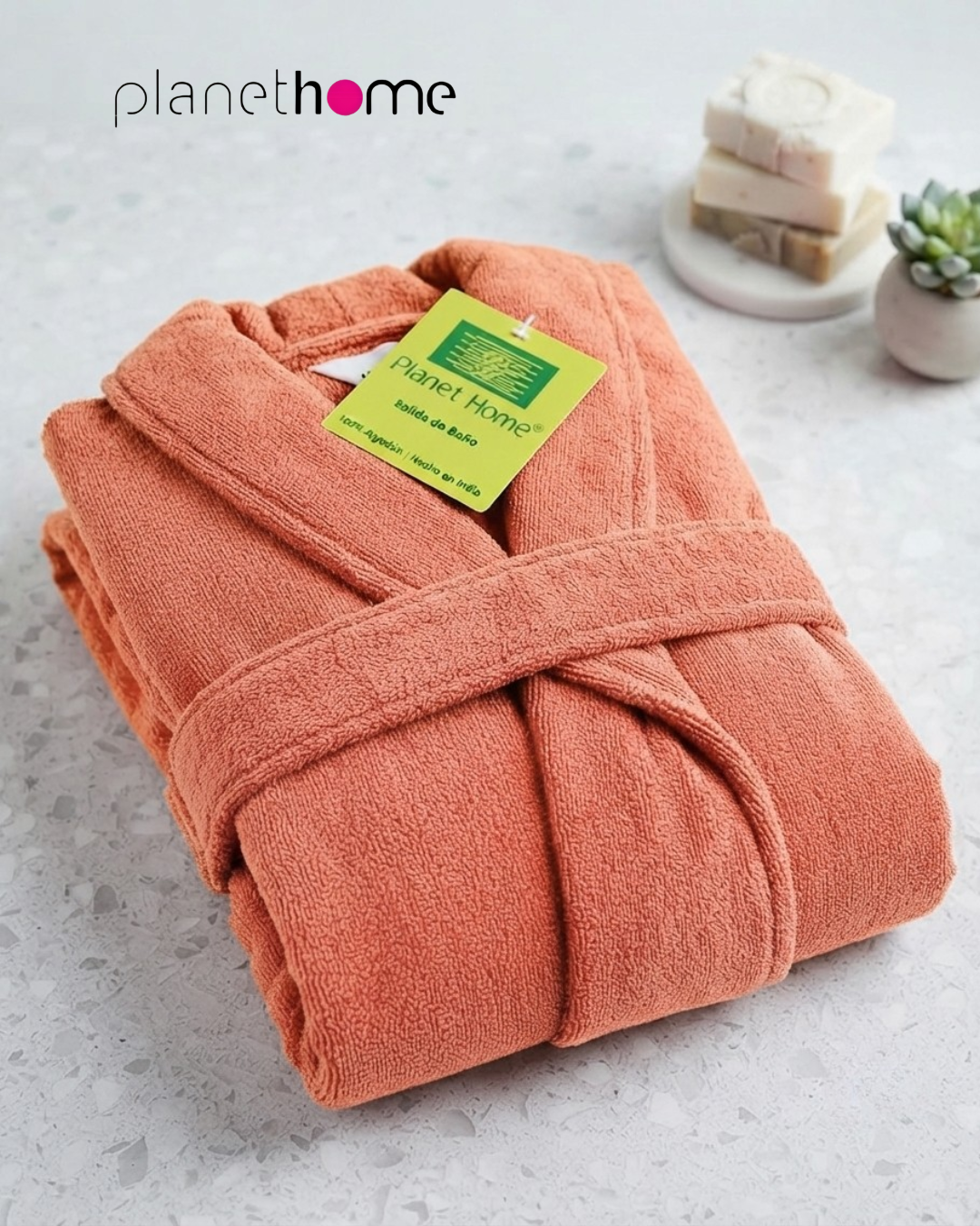 Bata de Baño PH 100% Algodón Súper Absorbente — imagen 6